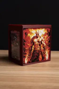 Kratos (God of War) themed Prism MTG Deck Box, EDH Commander Card Case - Image 2
