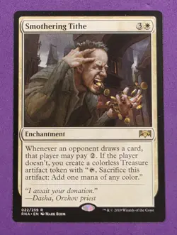 MTG Magic The Gathering — Smothering Tithe — Ravnica Allegiance LP (Light Play) - Image 1