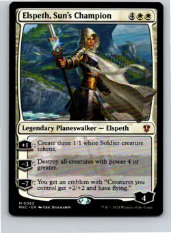 Magic the Gathering Elspeth Sun's Champion Commander Murders at Karlov Manor MTG - Image 1