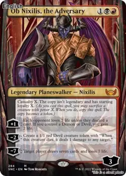 Ob Nixilis, the Adversary (Borderless) EN [SNC - 284] - NM TCG MTG - Image 1
