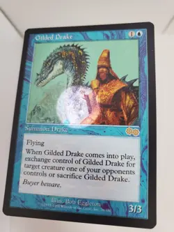 MTG Gilded Drake English Urza's Saga MT/NM #B - Image 4