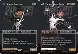 x1 Monica Rambeau // Photon, Living Light (0356) - Foil - Borderless M MTG Marve - Image 1