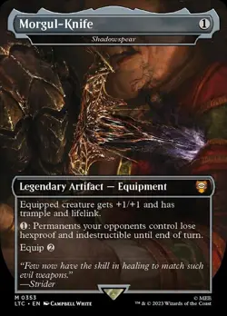 MTG Morgul-Knife - Shadowspear - Foil - Borderless, Light Play, English Commande - Image 1