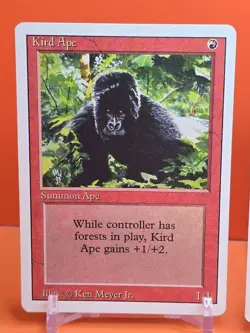 🔴🔴🔴 (4) 1994 MAGIC The Gathering KIRD APE REVISED 3RD EDITION PLAYED 🔴🔴🔴4 - Image 2