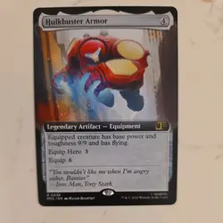 Hulkbuster Armor (Extended Art) Rare MTG Marvel Super Heroes Commander - Image 1