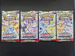 Pokemon Scarlet & Violet Prismatic Evolutions Booster Pack Artset Sealed TCG - Image 1