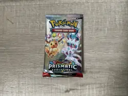 Pokemon TCG Scarlet & Violet Prismatic Evolutions Booster Pack Opened - Image 1