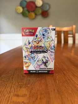 Pokemon TCG Scarlet Violet Prismatic Evolutions Booster Bundle Sealed, 6-Pack - Image 1