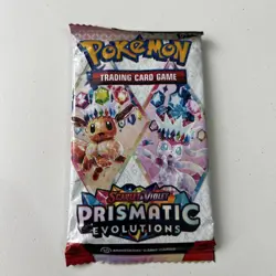 Pokemon TCG Scarlet & Violet Prismatic Evolutions Booster Pack New Sealed - Image 1