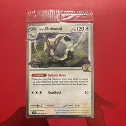 Hop's Dubwool Promo STAMPED Journey Together Pokemon Card 136/159 - Image 1