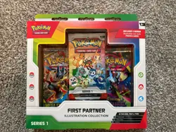 Pokemon TCG First Partner Illustration Collection Series 1 Sealed Box - Image 1