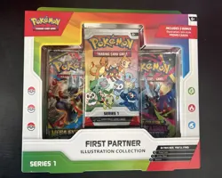 Pokemon TCG First Partner Illustration Collection Series 1 Sealed Box - Image 1