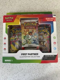 Pokemon TCG First Partner Illustration Collection – Series 1 Sealed Box - Image 1