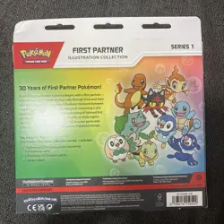 Pokemon TCG First Partner Illustration Collection Series 1 Sealed Box 3 Packs - Image 2