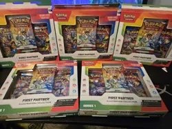 Pokemon TCG First Partner Illustration Collection Box Series 1 (LOT OF 5 SEALED) - Image 1