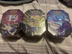 Pokemon TCG Azure Legends Tin Set Of 3 Sealed Dialga Xerneas Kyogre New Unopened - Image 2