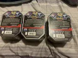 Pokemon TCG Azure Legends Tin Set Of 3 Sealed Dialga Xerneas Kyogre New Unopened - Image 3