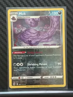 Muk 85/172 Brilliant Stars Reverse Holo Rare Pokemon Card TCG - Image 1