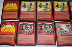 MTG 12x Mirage red agility artifact magic cards MP - Image 3
