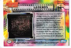 1999 Topps Movie Pokemon Legends #1 Mew - Image 2