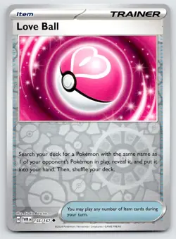 Pokemon Love Ball Twilight Masquerade TWM UC REVERSE HOLO 156/167 NM - Image 1