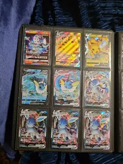 Pokemon Pikachu Ultra Pro Black Binder with 197 Japanese and Spanish Cards. - Image 4