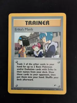 Pokemon TCG Erika's Maids 109/132 Gym Heroes Unlimited MP - Image 1