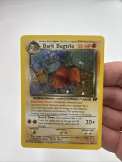 Pokemon Dark Dugtrio Holo Rare Card 6/82 Unlimited Edition English Team Rocket - Image 1