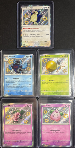 Pokemon Half Art Shiny Rare (5) Card Lot Mint+ (#27) - Image 1
