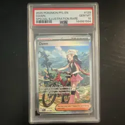 PSA 10 Dawn PFL Special Illustration Rare Foil Trainer 129/094 English 2025 - Image 1