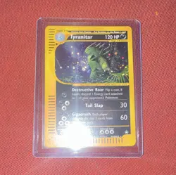 Pokemon TCG Tyranitar Aquapolis Holo Rare H28/H32 2003 120 HP English - Image 1