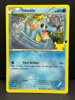 Totodile 018/025 Promo McDonald's 25th Anniversary Promos Pokemon Holo Near Mint - Image 1