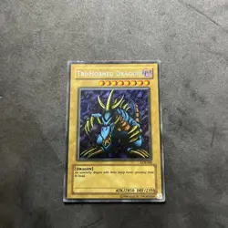 Tri-Horned Dragon (LOB-000) YUGIOH (poor) - Image 1