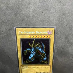 Tri-Horned Dragon (LOB-000) YUGIOH (poor) - Image 5