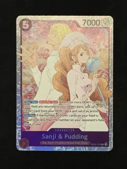One Piece TCG English Sanji and Pudding EB02-035 SR - Image 1