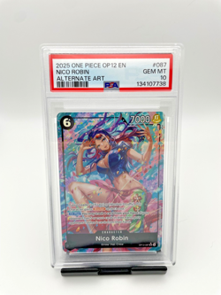 One Piece English Nico Robin OP12-087 Legacy of the Master PSA 10 Gem Mint - Image 1