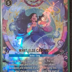 Disney Lorcana Floodborn What Else Can I DoU Foil Action Song - Image 1