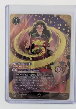 Disney Lorcana Mother Gothel Knows What's Best Enchanted 211/204 Reign Of Jafar - Image 1