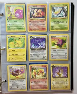 Old Pokemon Card Collection with Binder - Image 1