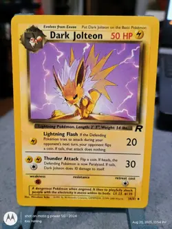 Pokemon Card - Dark Jolteon Team Rocket Unlimited 38/82 Uncommon - Image 1