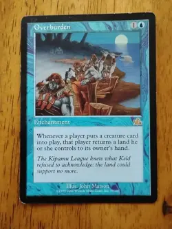 Overburden Prophecy LP Magic The Gathering Card - Image 1