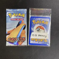 EMPTY 2005 Pokemon EX Deoxys Booster Pack Deoxys Artwork Opened + 7 Cards - Mint - Image 2