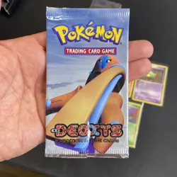 EMPTY 2005 Pokemon EX Deoxys Booster Pack Deoxys Artwork Opened + 7 Cards - Mint - Image 3