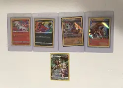 Pokemon Lot Of 5 Cards Amazing Rare, Holographic, Full Art - Image 1
