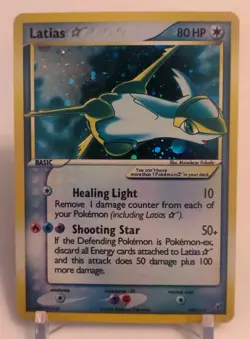 **Custom-made**HighQuality,Gold Star Latias #105,Ex Deoxys"Display-card" - Image 1