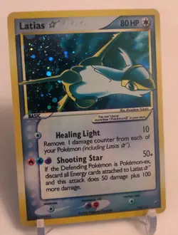**Custom-made**HighQuality,Gold Star Latias #105,Ex Deoxys"Display-card" - Image 2