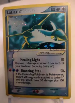 **Custom-made**HighQuality,Gold Star Latias #105,Ex Deoxys"Display-card" - Image 4