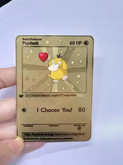 NO Psyduck Metal Pokemon Card-Collectible Gift Display！ - Image 2