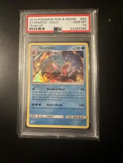 Pokemon 2019 Team Up Gyarados Reverse Holo Card 30/181 Rare PSA 10 *LOW POP* - Image 1