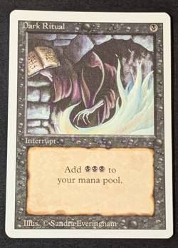 MTG - 1x Dark Ritual Revised Edition - NM/LP - Vintage - Magic The Gathering - Image 1